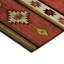 Tapis rouge / blanc / brun en polyester tissé à la machine intérieur / extérieur Binette-327043836