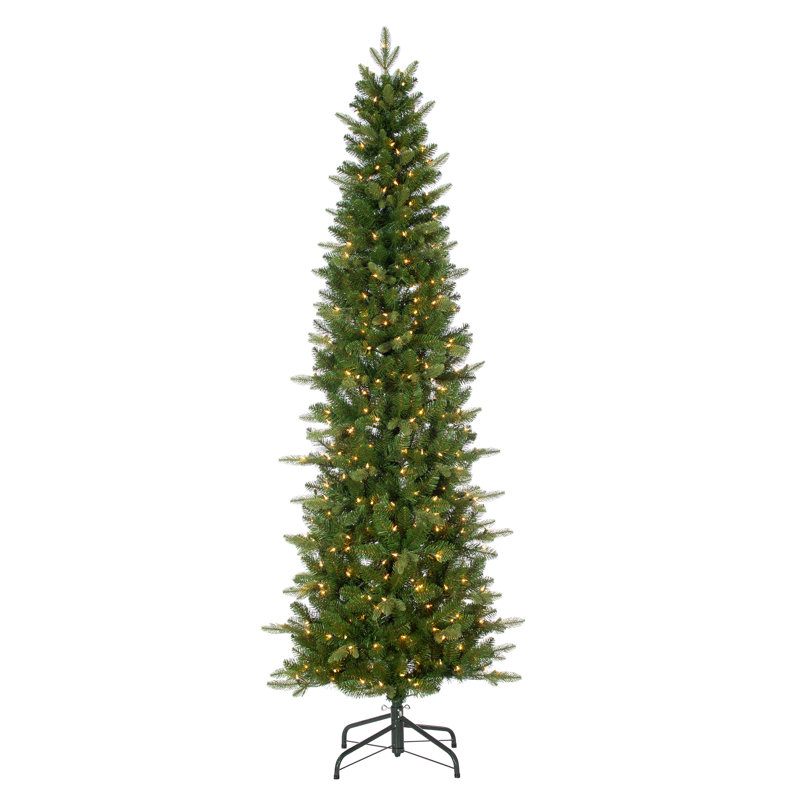 Lighted Artificial Spruce Christmas Tree, 7.5'