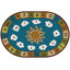 Tapis touffeté bleu / brun Sunny Day