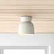 Mira Single Light Ceramic LED Semi Flush Mount