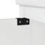Meuble-lavabo de salle de bain avec lavabo simple, meuble-lavabo moderne avec 2 portes et 4 tiroirs. Blanc, l 35,8 po x P 19,7 po x H 35,4 po