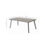 Table de salle à manger d'extérieur pliante en fer - résistante aux intempéries et peu encombrante pour une utilisation sur le patio