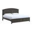 Grand lit Hammond (matelas non inclus), gris