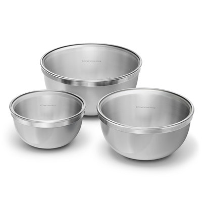 Ensemble de bols mélangeurs Carvi, gris