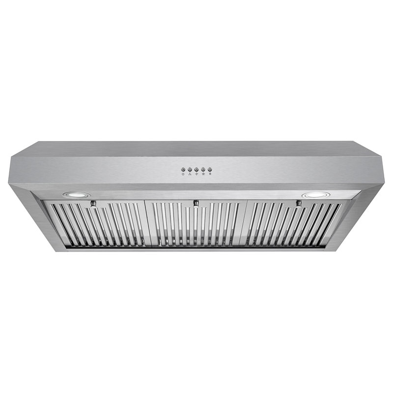 Cosmo 36 in. Haven Collection Ducted Under Cabinet Range Hood, LED Lights, Button Controls, Permanent Filters, Stainless Steel