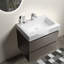 Meuble-lavabo mural 24 po gris avec lavabo, double tiroir de style moderne, araignée silencieuse, non-moderne, tiroirs pratiques, étoile de mer, sophistiqué-131262323