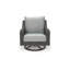 Chaise de patio pivotante avec coussins Gurkan