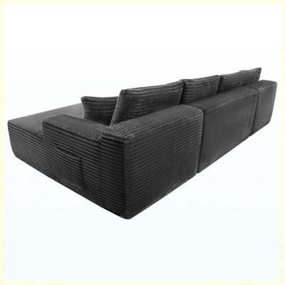 Modern Modular Sectional Sofa with Storage Gray