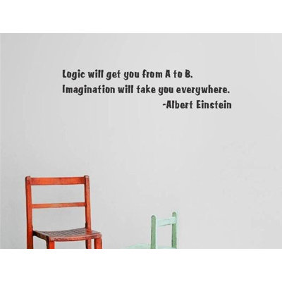 Logic Will Get You From A to B Wall Decal -  Design With Vinyl, 2015 BS 482 Black