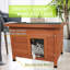 Niche pour chien en bois massif, conception exquise pour les petits animaux