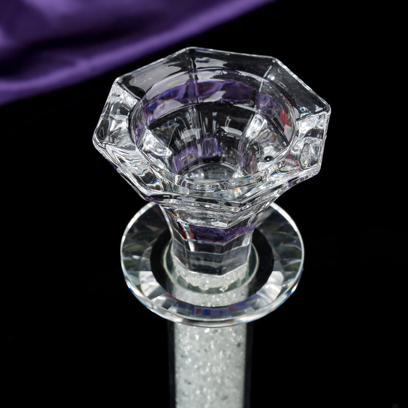 2 Piece Crystal Tabletop Candlestick Set