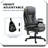 High Back Executive Office Chair Reclining Padded Armrests Remote Adjustable Height-1138823969-1138823981