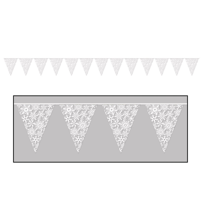 Guirlande fantaisie blanc flamme 12'