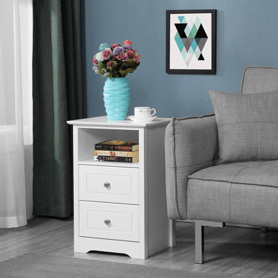 Devala 40cm W Manufactured Wood Bedside Table