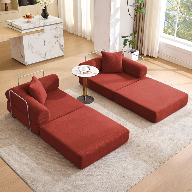 Canapé-lit modulaire, Rouge