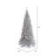 Sapin de Noël artificiel à guirlandes argentées-238195038