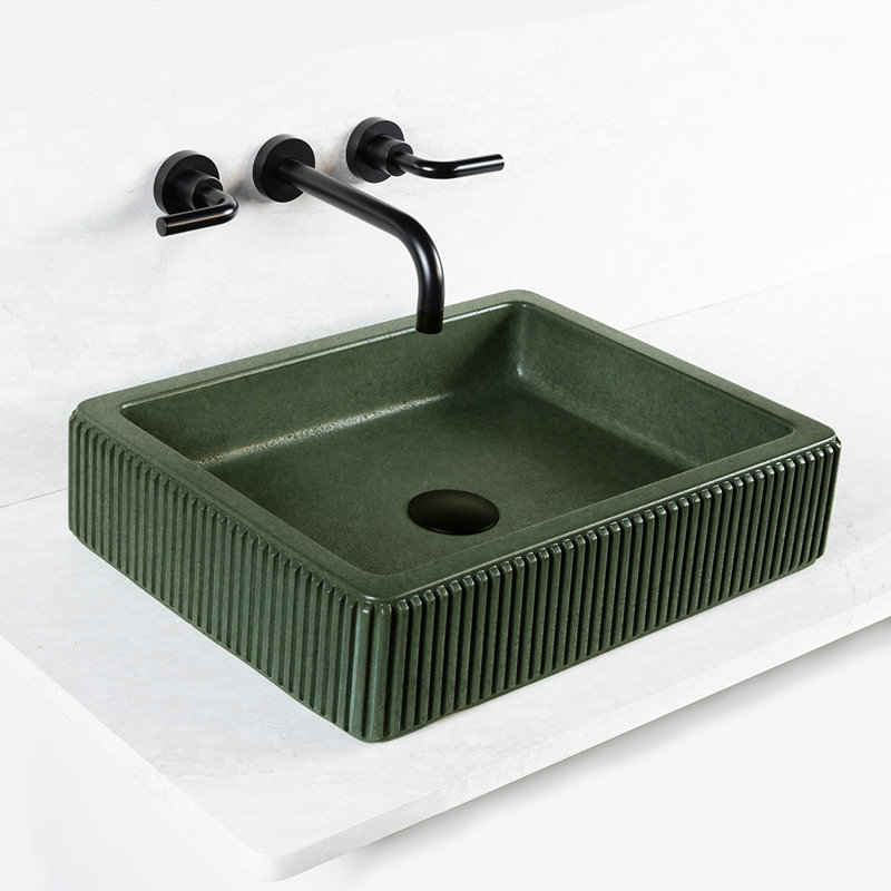 Newterra 19.62'' L Bathroom Sink, Forest