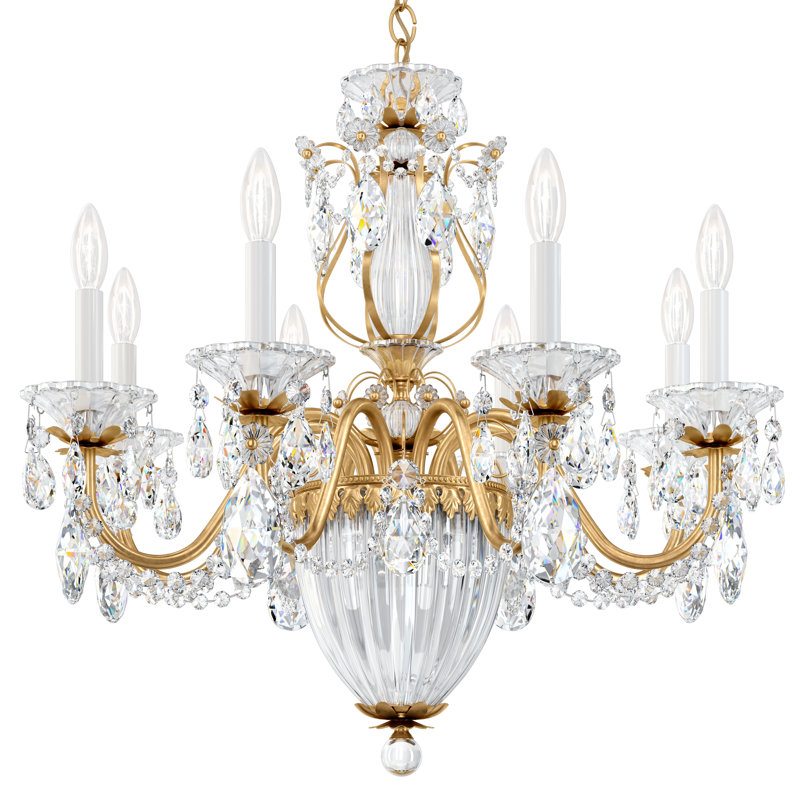 Bagatelle 11 - Light Chandelier, Polished Silver, Clear Crystals from Swarovski