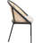 Lashelia Upholstered Dining Chairs With Wicker Back And Stainless Steel Legs, Set Of 4 Lashelia-915572576