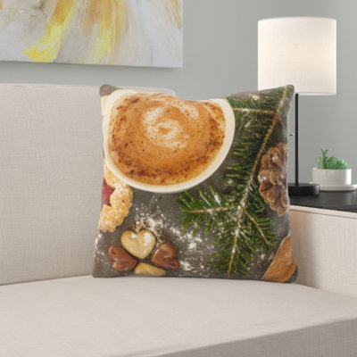 Hot Chocolate Throw Pillow