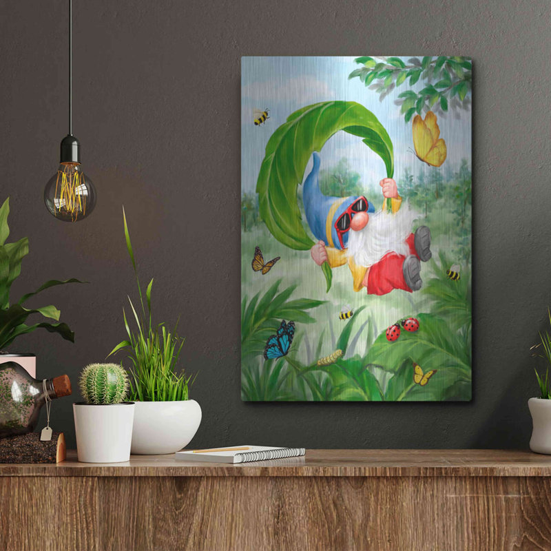 «Gnome Parachute» par Makiko, H 16 po x l 12 po
