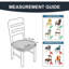 Housse de chaise de salle à manger - neutre - ensemble de 6, jacquard extensible, imperméable, housse de protection