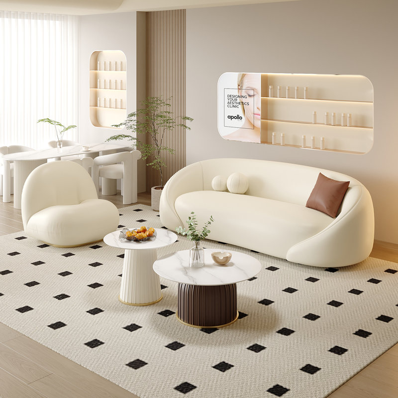 Modern Simple Cream-style Off-white Sofa
