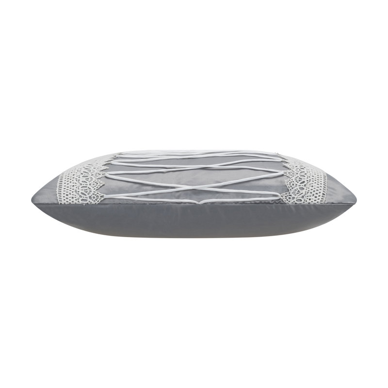 Housse et insert de coussin en satin de polyester Marina