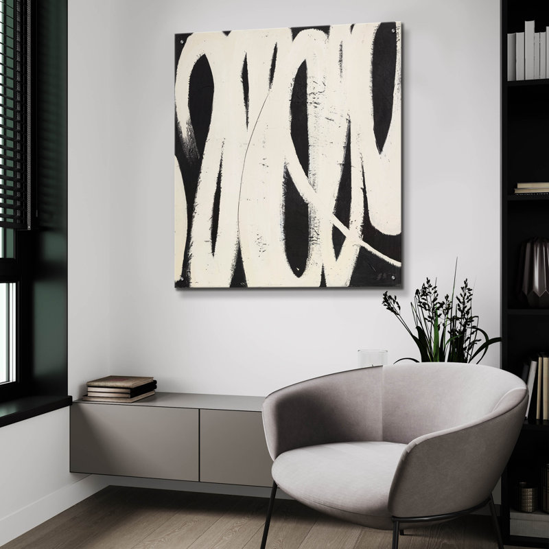 Art mural en verre Ivy Bronx «Spinning Around» par Porter Hastings, H 36 po x l 36 po x P 0,2 po