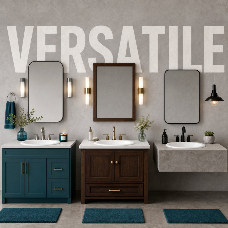 Lavabo de salle de bain encastré en céramique blanche 20,3 po, 3 trous, trop-plein, robinet central 4 po prêt pour le robinet
