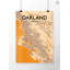 « oakland city map », reproduction d’impression sur affiche-31734295