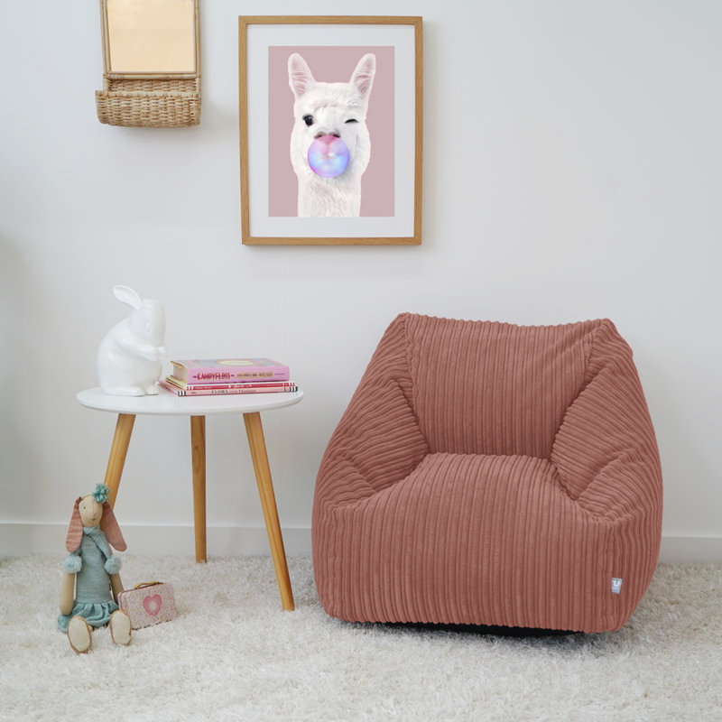 rucomfy Beanbags Big Kids Snuggle Chair - Large Corduroy Armchair for Kids & Teenagers - Home Furniture Living Room or Bedroom Seating - Machine Washable