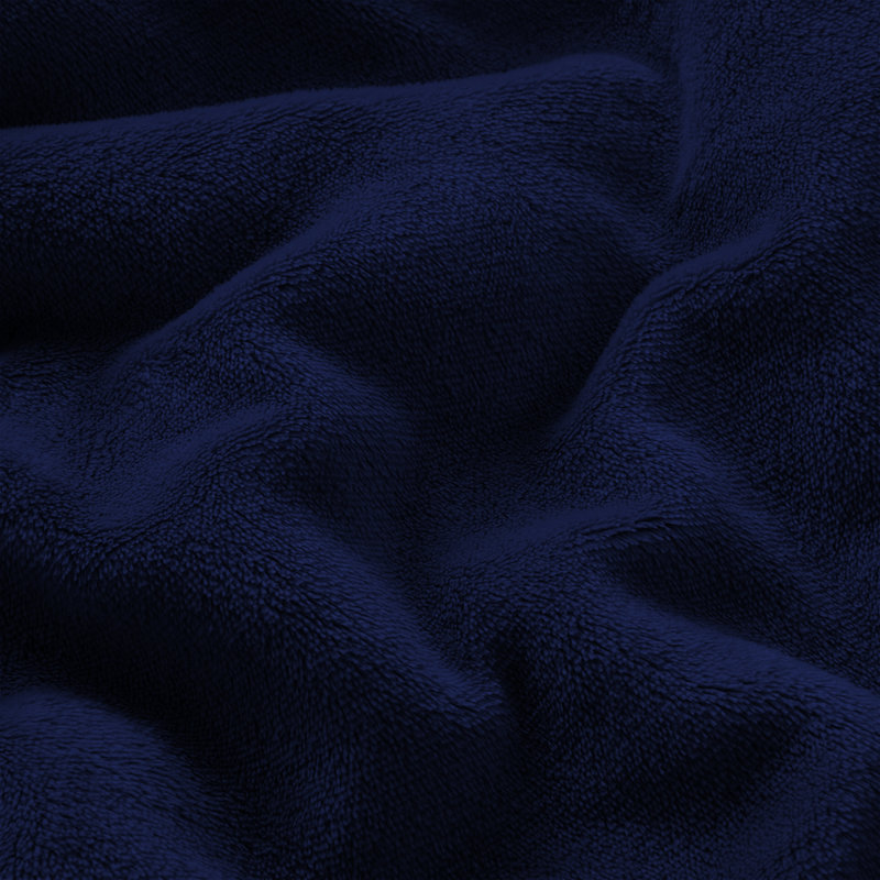Faux Fur Reversible Fleece Throw Blanket – Soft & Cozy, Kingsize (5'), Navy