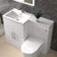 Single Bathroom Vanity with Integrated Resin Basin-122994380