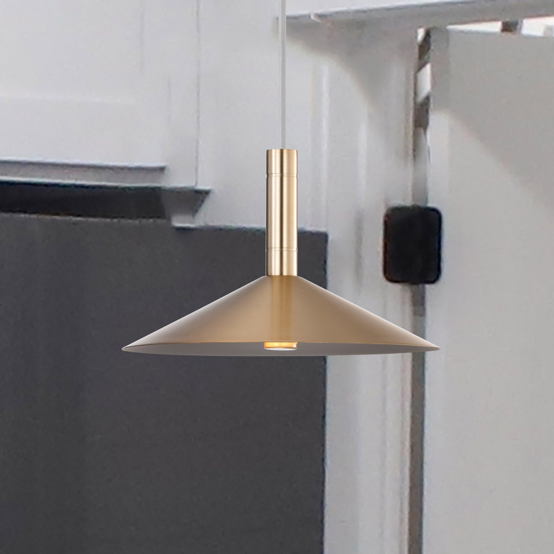 Vicente - Luminaire suspendu DEL - 3K / 4K / 5K CCT sélectionnable, H 151 po x l 9,88 po x P 9,88 po, Bronze brillant
