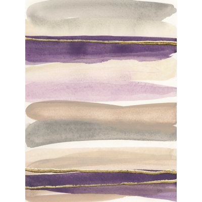 Améthyste dorée I gris / mauve