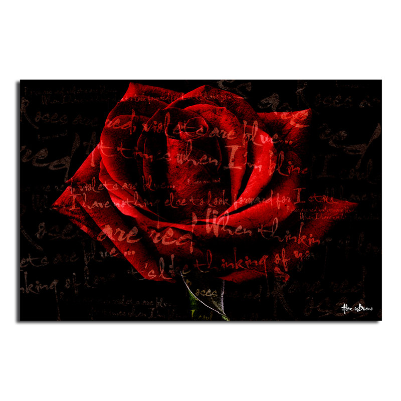 « roses is red iv », impression sur toile