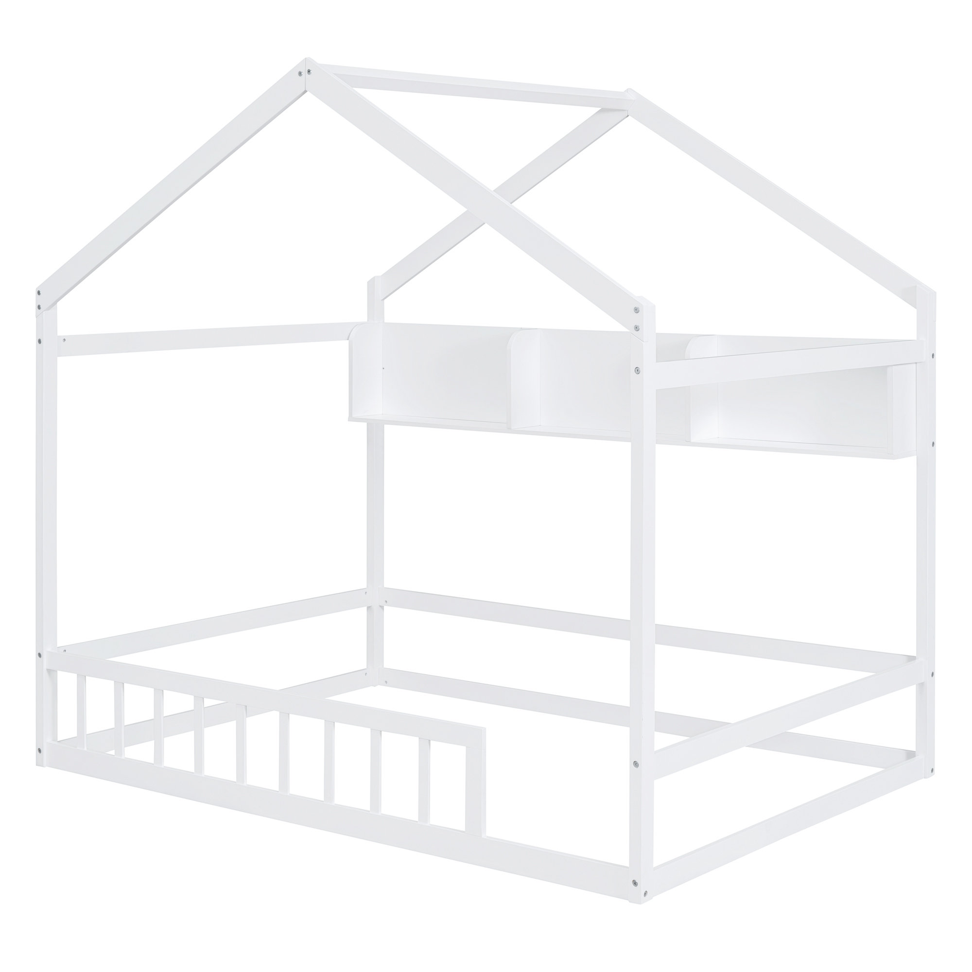 Harper Orchard Crescio Open-Frame Storage Bed | Wayfair