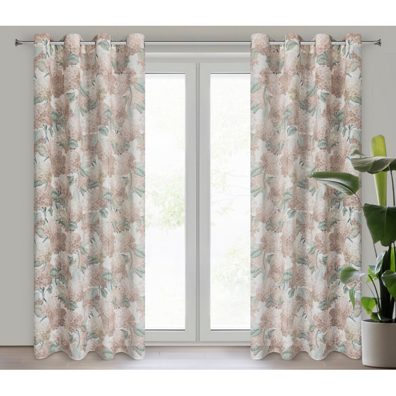 Ingaret Semi Sheer Curtain Single Panel