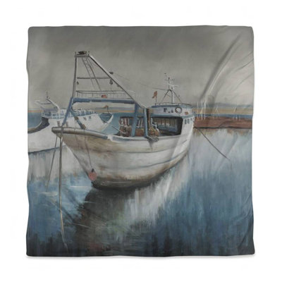 Marine Boat Blue Queen Duvet Cover | Home Decor Bedding
