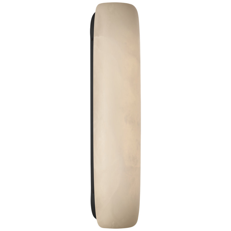 Kelly Wearstler Formosa 26" Linear Sconce, 1400 W, Alabaster/Bronze, 19.75" H x 4.75" W x 3.25" D