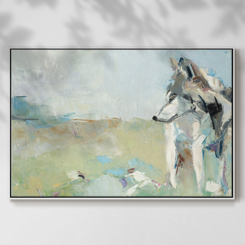 Impression sur toile encadrée, H 25 po x l 17 po x P 2 po, Toile encadrée flottée blanche