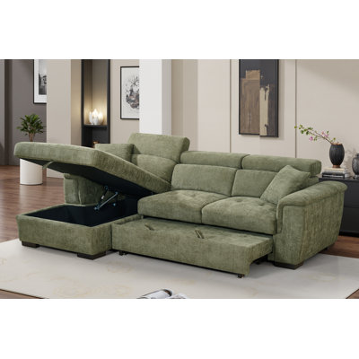 Howerton 4 Seater Chenille Sofa Bed