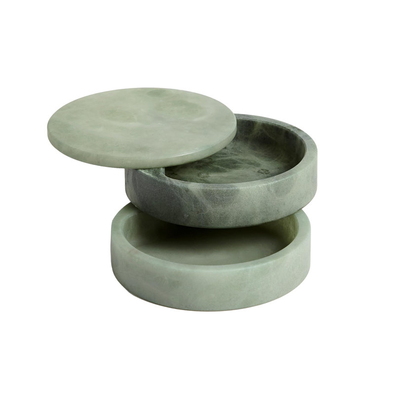 Boîte pivotante gris albâtre, Vert