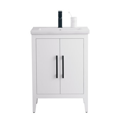 Single Bathroom Vanity with Ceramic Top