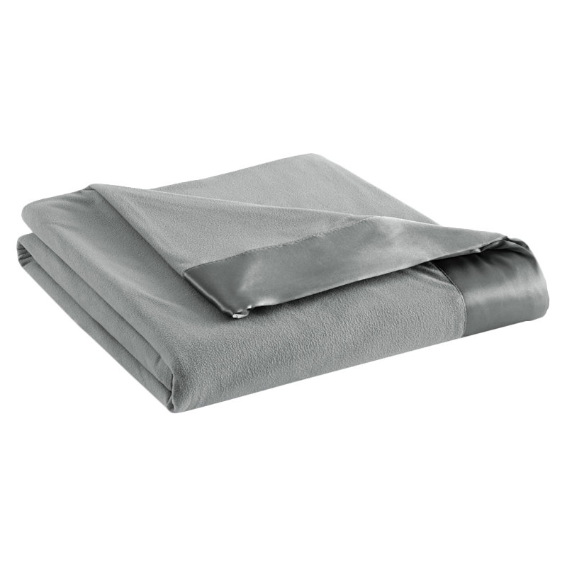 King Size Greystone Micro Flannel Fleece Sheet Blanket