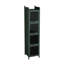 Quatre armoires noires pour exposer des plantes et des accessoires de jardin dans des décorations-2044080001