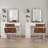 Meghana Makeup Vanity Salon Stations for Hair Stylist Locking Wall Mount Barber Station, 67'' H X 11.8'' W X 40.6'' D-1191801359