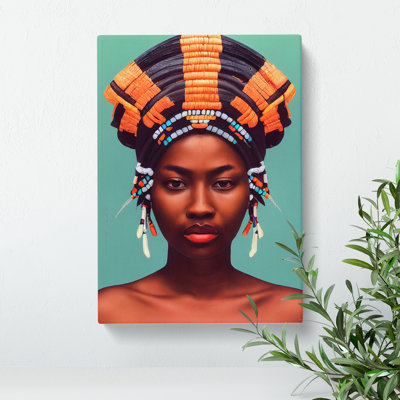 Portrait Of A Royal Woman No.3 - Wrapped Canvas Print