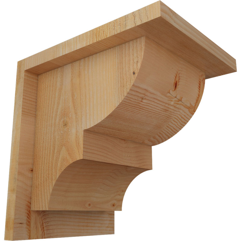 Corbeau Ridgewood avec contre-plaque, H 10 po x l 8 po x P 10 po, Sapin de Douglas, Sciage brut